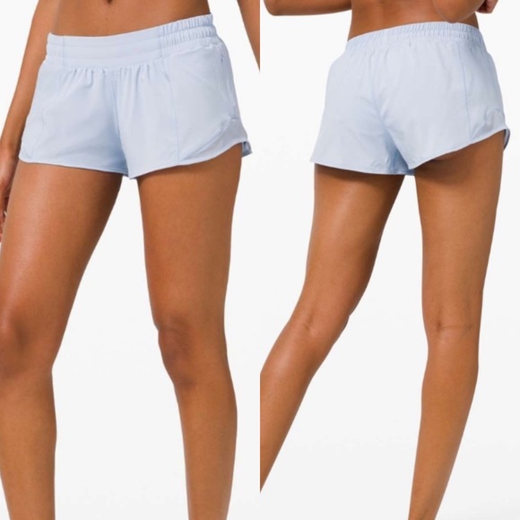 Lululemon Daydream Hotty Hot Shorts Light Blue Gym - Picture 3 of 8